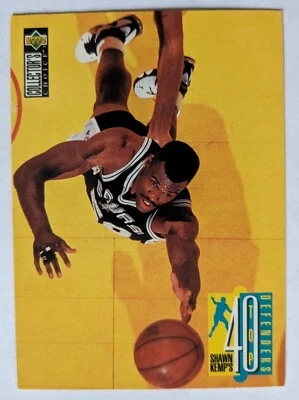DAVID ROBINSON, 1995-96 UD COLLECTOR'S CHOICE, SHAWN KEMPS TOP 40 DEFENDERS #408 - Image 1 of 2