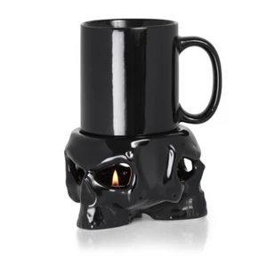 Skull Mug Warmer MWCB4 Alchemy Gothic Crystal Ball Holder Coffee Wicken Witch - Picture 1 of 3