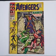 The Avengers #47 Vol.1 (1963) 1967 Marvel Comics Apps of Magneto & Black Knight