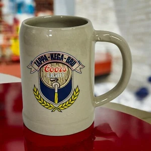 De Colección Coors Light TAPPA-KEGA-BRU Fraternidad Cerveza Piedra Cerámica Hombre Cueva EE. UU. - Imagen 1 de 12