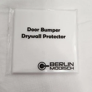 Door Bumper Drywall Protector Sick White Square - Picture 1 of 3