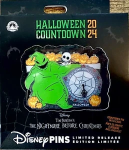 Disney Halloween Countdown 2024 Oogie Boogie Jack Skellington Jumbo Pin LR - Picture 1 of 3