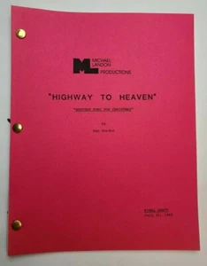 HIGHWAY TO HEAVEN / 1984 TV Script, Bill Quinn "Another Song for Christmas" - Picture 1 of 11