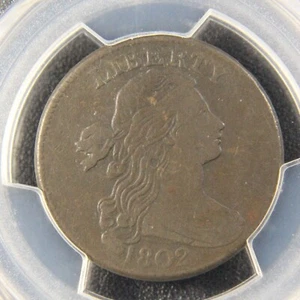 1802 Draped Bust Large Cent, PCGS VF-20, S-227 - Picture 1 of 4