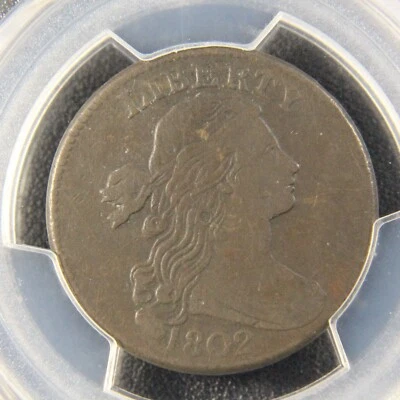 1802 Draped Bust Large Cent, PCGS VF-20, S-227 - Image 1 of 4