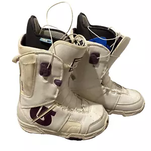Womens Burton MINT TRUFIT White Snowboard Boots Size US 5 - Picture 1 of 10