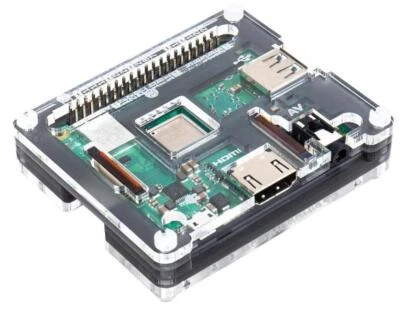 Boîtier Raspberry Pi Pibow 3 A+ Noir Ninja - PIMORONI - Photo 1/2