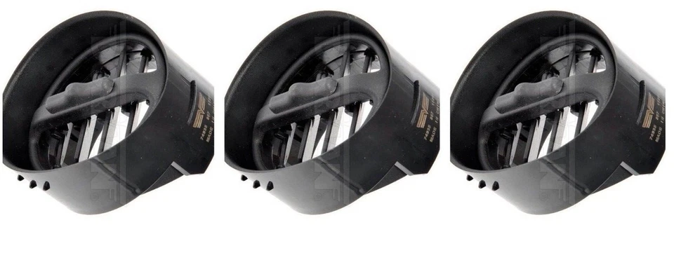 93-02 FIREBIRD TA FORMULA CENTER MIDDLE DASH AC AIR VENT BLACK NEW SET (3) 74935 - Image 1 of 4