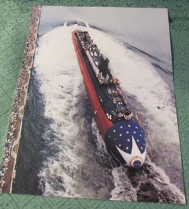 RARE Ship Submarine Launch BIW Bath Iron Works Photo USS Columbia (SSN 771) - Picture 1 of 6