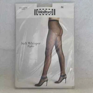 Wolford Soft Whisper Tights - Petal Rose - Fishnet design - Small / Medium - Picture 1 of 9