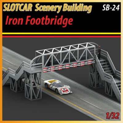 Pasarela de hierro Slotcar Scenery Building Scalextric, Carrera Foto 1 de 4