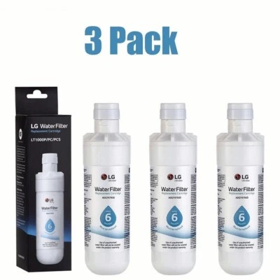 3PACK Fit Replacement Fridge Refrigerator Water Filter LG LT1000P ADQ747935 New