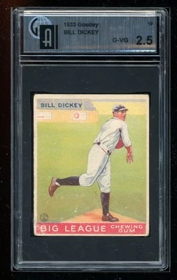 1933 Goudey (R319) #19 Bill Dickey GAI 2.5 - Image 1 of 2
