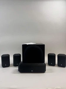 Yamaha YST-SW012 Surround Sound Speakers Pair & Center Black - Picture 1 of 6