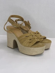 Marc Fisher LTD Women's Oaten Wedge Espadrille Sandal Sz 9 - Picture 1 of 9