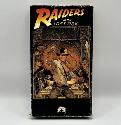 Raiders of the Lost Ark VHS 1981 Tape VTG Adventure Original Release Paramount - Image 1 of 4