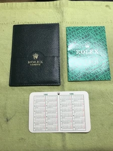 Vintage Rolex wallet /paper holder; translation Booklet ;1995-1996 calendar Set - Picture 1 of 5