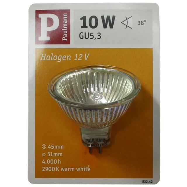 Paulmann 832.42 Halogen Reflektor Cool Beam 10w Gu5 3 Silber Lampe Licht 83242