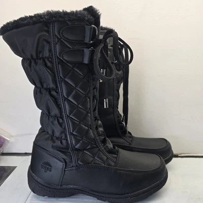 Totes Winter Boots Womens Size 9 Tracy Puff Diamond Stitch Lace Up / Zip Up - Image 1 of 4