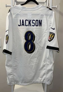 Lamar Jackson Baltimore Ravens Nike On Field Jersey Men’s Large White (NWOT) - Picture 1 of 6