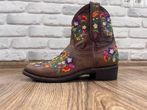 MEXICANA OLD GRINGO SORAZIPPER BRASS VESUVIO FLORAL ANKLE COWBOY BOOTS EU 39,5 - Bild 1 von 24