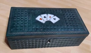 Scatola Con Fiches Vintage Anni 60/70 Modiano Dal Negro Gioco Carte - Imagen 1 de 10