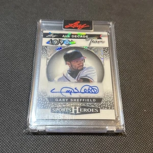 Gary Sheffield 2025 Leaf Sports Heroes All Decade White Crystal Auto #’ed /2 - Picture 1 of 2