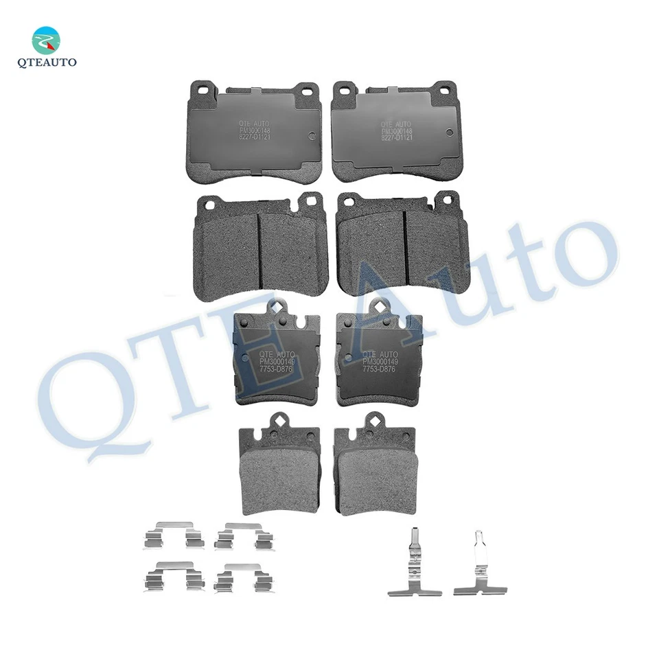 Juego de 8 pastillas de freno delanteras-traseras cerámicas para Mercedes-Benz SLK350 2006-2011 Foto 1 de 4