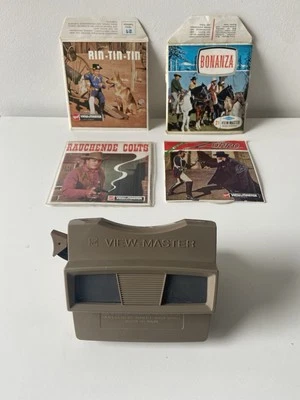 Viewmaster PANAM-Sammlung Bildscheiben-Bonanza-Zorro-rin tin tin-Rauchende Colts - Bild 1 von 4