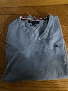 Tommy Hilfiger Sweatshirt X L L/S Ausschnitt Blau Premium Baumwolle - Bild 1 von 5