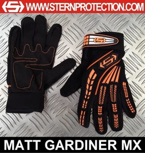 Kinder Stern Motocross MX Cycle Fahrrad Handschuhe Orange GRÖSSEN XS S M L Quad - Bild 1 von 1