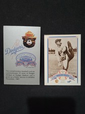Los Angeles Dodgers 1987 & 1989 Smokey Bear All-Stars Singles - 2+ Discount