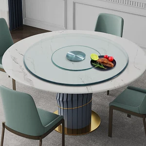 Heavy Duty Round Table Dining Glass Restaurant Turntable 60cm-80cm - Picture 1 of 12