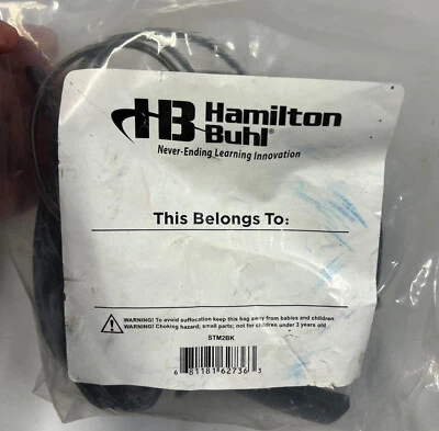 HamiltonBuhl Smart-Trek Mini Headset with in-Line Volume Control STM2BK - Image 1 of 3