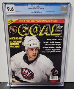 💥 CGC 9.6 GOAL MAGAZINE 1980 MIKE BOSSY Cover WAYNE GRETZKY POSTER POP 2 - Picture 1 of 7