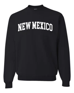 Sudadera Cuello Redondo Estado de Nuevo México Estilo Universitario Blanco Moda Unisex - Imagen 1 de 11