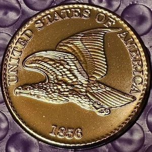 Flying Eagle; 1 AVDR oz .999 Fine Copper round - Picture 1 of 4