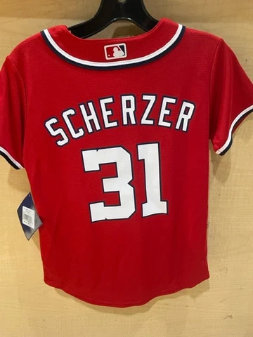 Washington Nationals #31 Max Scherzer Youth Jersey-Red Cover