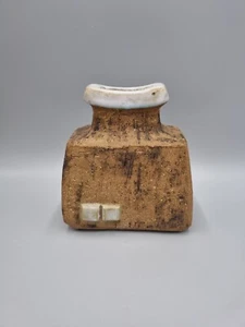 A Studio Pottery Slab Built Vase By Curt Magnus Addin, Glumslöv, Sweden. - Picture 1 of 9