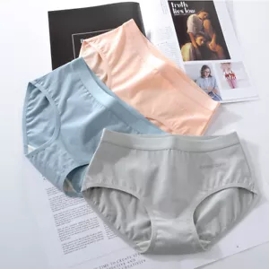 Women's Cotton Sexy Triangle Panties Breathable Healthy Girls Students Underwear - Picture 1 of 20