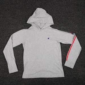 Champion Hoodie Girls Medium Gray Long Sleeve Workout Running Casual Gym Youth - Picture 1 of 7