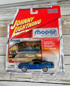 Johnny Lightning 1969 Dodge Charger R/T Blue Muscle Car New SEALED 1/64 #4 - Picture 1 of 9