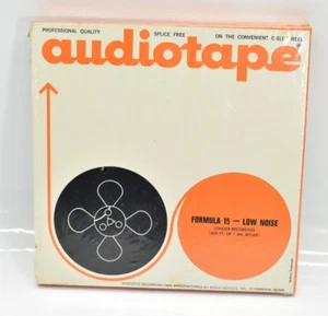 Cinta de audio en blanco vintage sellada Fórmula 15 bajo ruido 1800 pies 1 mil Mylar - Imagen 1 de 2