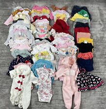 Lot of 63 Baby Girls Clothes NB 3 6 Months Disney Baby Gap Gerber Nicole Miller+