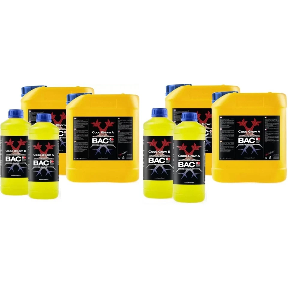 BAC Coco Bloom & Grow A&B Plant Nutrient Hydroponic Feed Flowering Fertiliser - Image 1 of 1