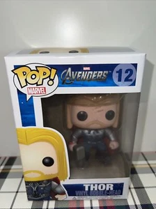 Funko Pop Marvel The Avengers Thor #12 🔥 VAULTED ! Rare!! Box Damage IN PRTCTR - Picture 1 of 12