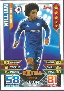 Topps Match Attax 2015-16 - #UC04 - Chelsea - Extra Boost - Willian - Bild 1 von 1