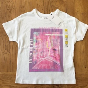 M&S Girls T Shirt Age 6-7 Cotton New with tags Marks & Spencer - Picture 1 of 1