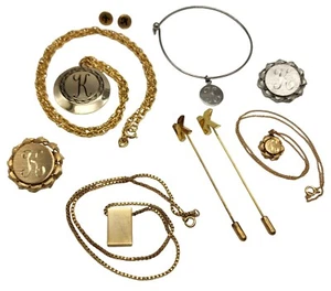 VINTAGE Lot of Gold Tone / Silver Tone Ladies Costume Jewelry Initial ~ K ~ - Picture 1 of 2