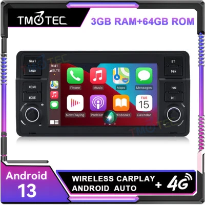 DAB+Android 13 Autoradio GPS CarPlay Navi BMW 3er E46 318 320 325 Rover 75 MG ZT - Bild 1 von 4